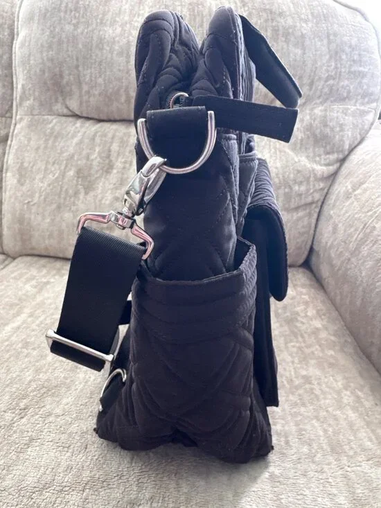 Vera Bradley Make a Change Baby Diaper Bag Black Unisex - Picture 8 of 10